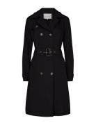 Sc-Lora Trenchcoat Frakke Black Soyaconcept