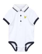 Tipped Polo Romper Hanging Bodies Short-sleeved Multi/patterned Lyle & Scott Junior