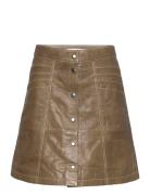 Sankogz Hw Skirt Kort Nederdel Brown Gestuz