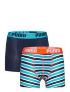 Puma Boys Basic Boxer Printed Strip Night & Underwear Underwear Underpants Multi/patterned PUMA