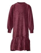 Sgkayla Velvet Rib Dress Dresses & Skirts Dresses Partydresses Burgundy Soft Gallery