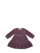 Dress Velour, Dark Rose Dresses & Skirts Dresses Partydresses Purple Smallstuff