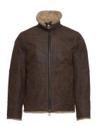 Fred Aviator Jacket Læderjakke Skindjakke Brown Jofama