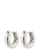 Aica Recycled Chunky Hoop Earrings Accessories Jewellery Earrings Hoops Silver Pilgrim