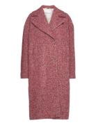 Coat Textured Wool Outerwear Coats Winter Coats Pink REMAIN Birger Christensen