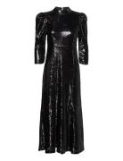 Slfmiley 3/4 Ankle Dress B Maxikjole Festkjole Black Selected Femme