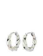 Taffy Recycled Medium Swirl Hoop Earrings Accessories Jewellery Earrings Hoops Silver Pilgrim