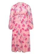 Dvf Link Dress Kort Kjole Pink Diane Von Furstenberg