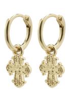 Dagmar Recycled Huggie Hoop Earrings Gold-Plated Accessories Jewellery Earrings Hoops Gold Pilgrim