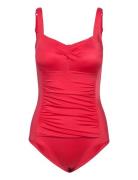 Fiji/Eco Shaping_Swimsuit Badedragt Badetøj Red Dorina