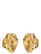 Studs, Windy Accessories Jewellery Earrings Studs Gold Enamel Copenhagen