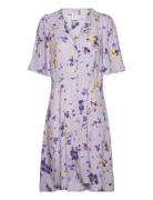 Yasfenny 2/4 Shirt Dress S. Kort Kjole Purple YAS