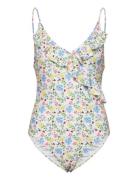 Ireni Bly Frill Swimsuit Badedragt Badetøj Multi/patterned Becksöndergaard