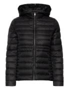 Feminine Lw Down Jacket Foret Jakke Black Tommy Hilfiger