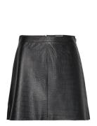 Objsalie Mw Short L Skirt 128 Kort Nederdel Black Object