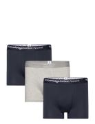 3-Pack Underwear - Gots/Vegan Boxershorts Grey Knowledge Cotton Apparel