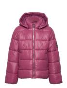 Kmgnewemmy Savannah Quiltd Jacket Cp Otw Foret Jakke Pink Kids Only