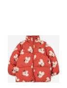 Mouse All Over Padded Anorak Foret Jakke Red Bobo Choses