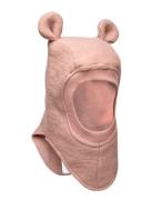 Balaclava Ears Soft Wool Accessories Headwear Balaclava Pink Huttelihut