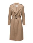 Slftana Ls Handmade Coat B Outerwear Coats Winter Coats Brown Selected Femme