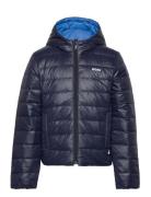 Reversible Puffer Jacket Foret Jakke Navy BOSS