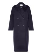 Double Breasted Over D Coat Outerwear Coats Winter Coats Navy IVY OAK