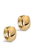 Classic Wide Hoops Accessories Jewellery Earrings Hoops Gold Enamel Copenhagen