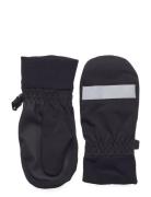 Mitten Water Repellent Stripe Accessories Gloves & Mittens Mittens Black Lindex