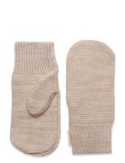 Merino Wool Knitted Mittens Accessories Gloves & Mittens Mittens Beige Copenhagen Colors