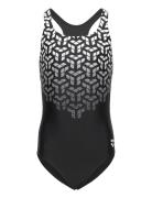 Girl's Arena Kikko V Swimsuit Swim Pro Back Navy-S Badedragt Badetøj Black Arena