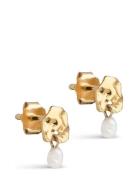 Mio Pearl Studs Accessories Jewellery Earrings Studs White Enamel Copenhagen
