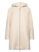 Women Coats Woven Regular Uldjakke Jakke Beige Esprit Casual