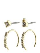 Kali Crystal Earrings Accessories Jewellery Earrings Hoops Gold Pilgrim
