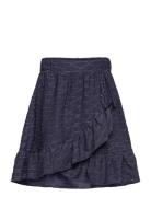 Kogastra Glitter Fake Wrap Skirt Jrs Dresses & Skirts Skirts Short Skirts Navy Kids Only