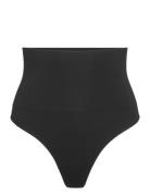 Girdle Shaping Thong High Sea G-streng Undertøj Black Lindex