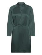 Mini Length Wrap Dress Kort Kjole Green IVY OAK