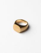 Oval Clean Ring Ring Smykker Gold Blue Billie