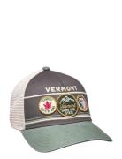 Vermont Trucker Ivory Cool Gray Cedar American Needle Accessories Headwear Caps Khaki Green American Needle