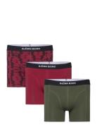 Premium Cotton Stretch Boxer 3P Boxershorts Burgundy Björn Borg