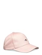 Shield Cotton Twill Cap Accessories Headwear Caps Pink GANT