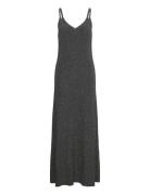 Long Lurex Dress Maxikjole Festkjole Black Mango