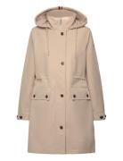 Essential Cotton Blend Parka Outerwear Parka Coats Beige Tommy Hilfiger