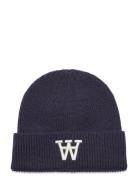 Vin Logo Beanie Accessories Headwear Beanies Navy Double A By Wood Wood