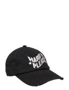 Htp Logo Cap W. Distress Accessories Headwear Caps Black Cannari Concept