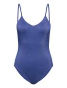 Lyx Bea Swimsuit Badedragt Badetøj Blue Becksöndergaard