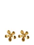 Wild Poppy Earsticks Accessories Jewellery Earrings Studs Gold Pernille Corydon