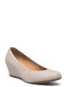 Wedge Pumps Sko Med Kilehæl Beige Gabor