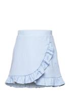 Kmgliz Frill Skirt Jrs Dresses & Skirts Skirts Short Skirts Blue Kids Only