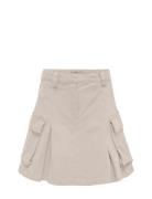 Kogcath Pleat Cargo Skirt Pnt Dresses & Skirts Skirts Short Skirts Beige Kids Only