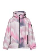 Nkfalfa08 Softshell Jacket Watercolor Fo Outerwear Softshells Softshell Jackets Pink Name It